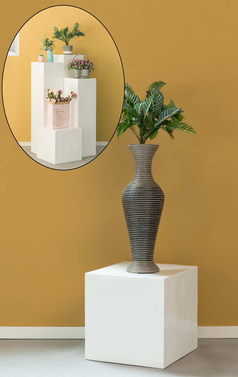 Flower Stand cube, Interior Design, decorative display cube, Wedding Pedestal stand, Centerpiece, Flower Display Stand, Home Décor, for Entryway, Living Room, or Dining Room